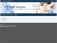 Tablet Screenshot of forums.up-ame.org